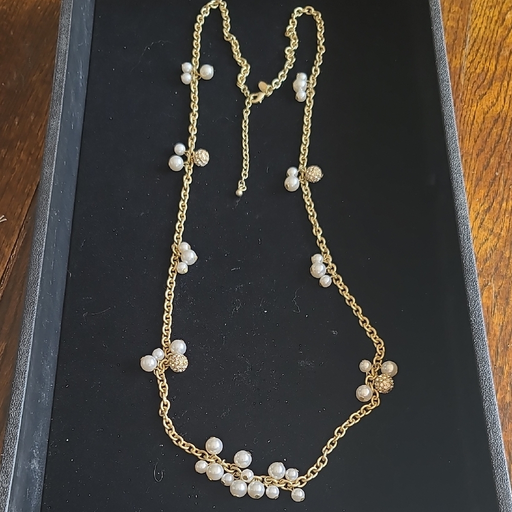 Lia Sophia "Crystals & Cream" Necklace